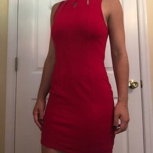 Monteau red dress